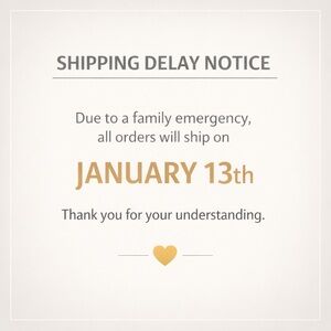 Shipping delay